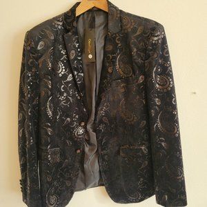 Black Embossed (shiny) Blazer